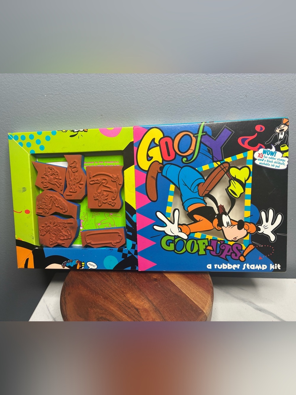 Disney Goofy Goof-Ups Rubber Stamp Kit 6 Stamps Rubber Stampede Made in USA